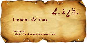 Laudon Áron névjegykártya